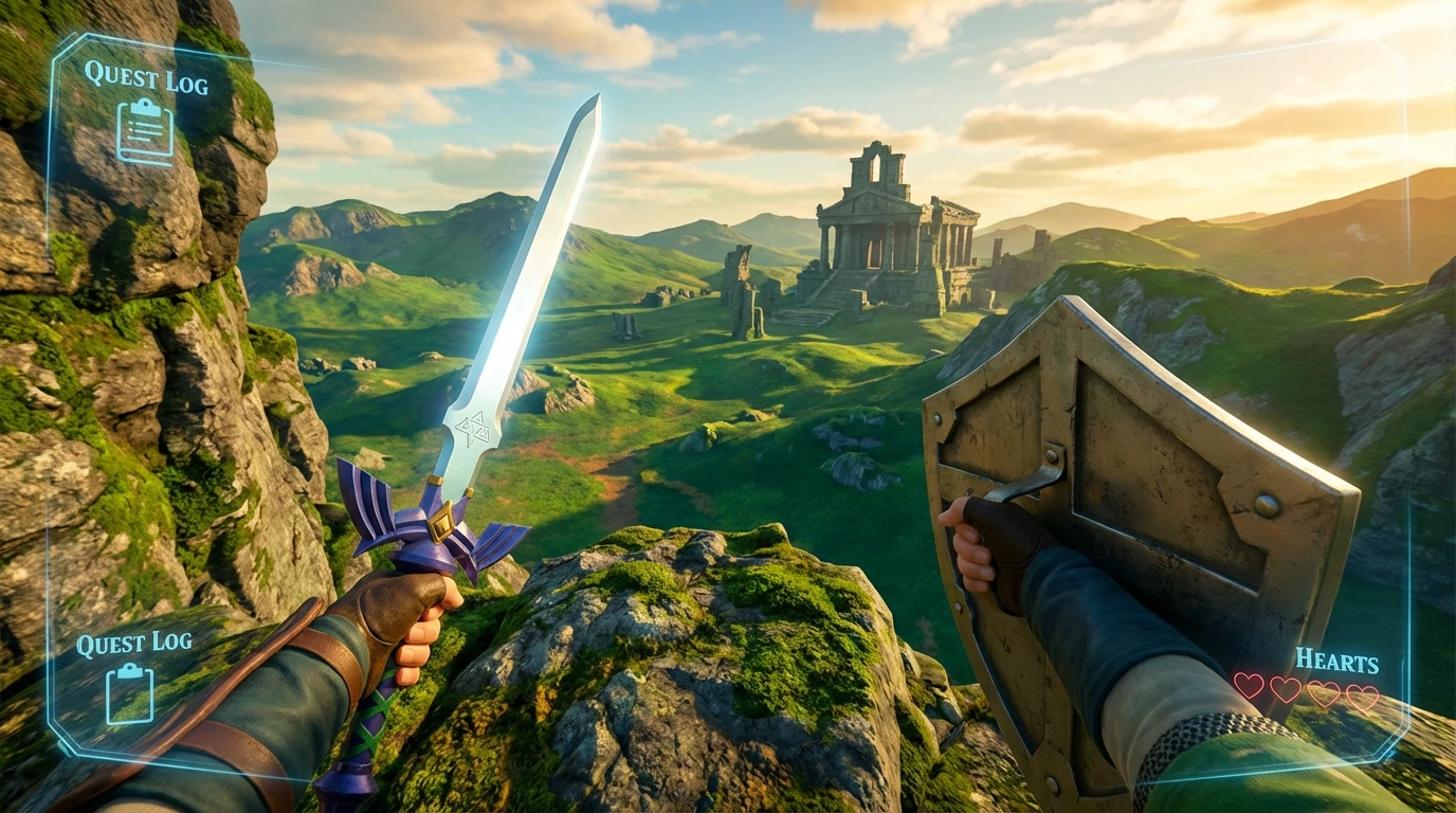 《薩爾達傳說：曠野之息》的VR模組「BetterVR」發布——實現了真正的六自由度和物理控制